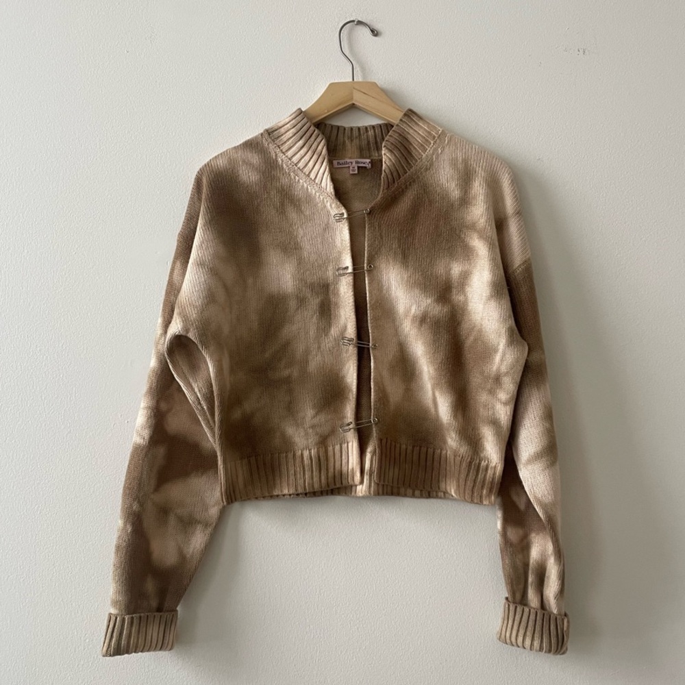 Tan Tie-Dye Sweater